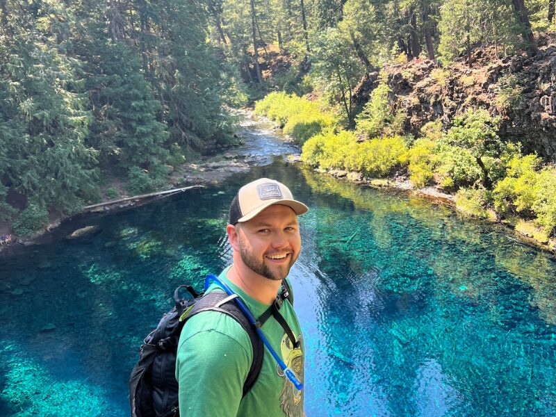 Chris Mckeown at Tamolitch Falls Blue Pool