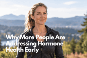 35 year old woman thinking about Hormone Health